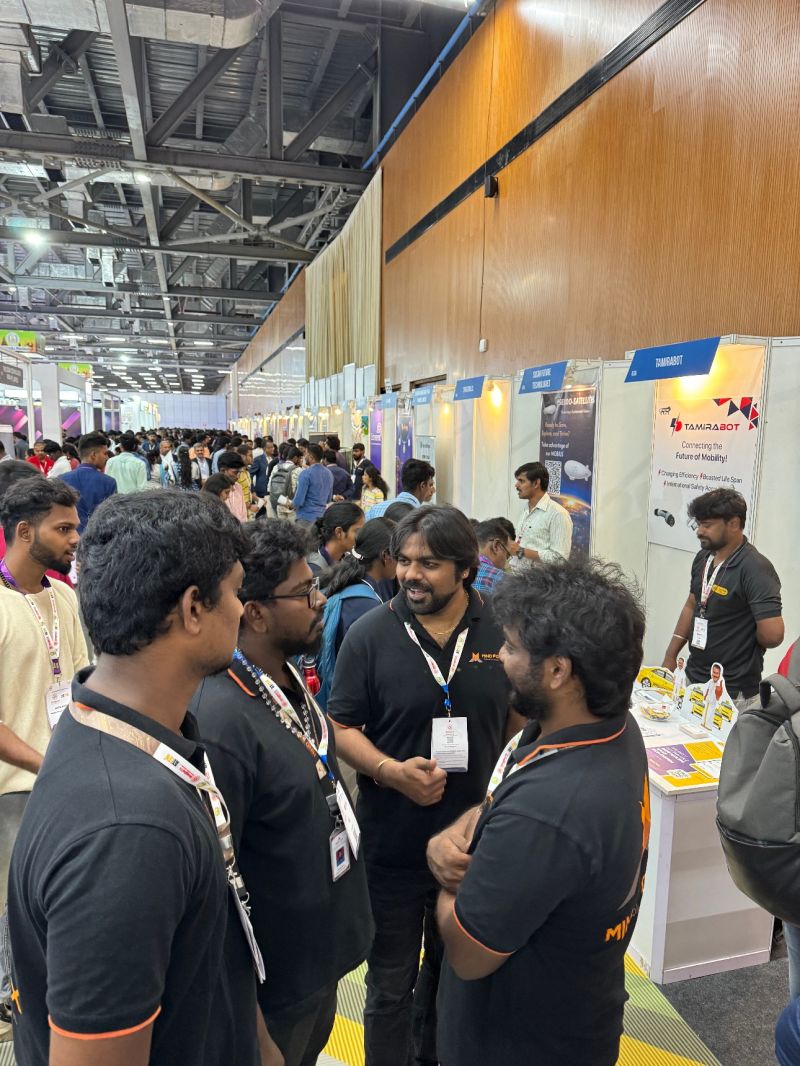 Team at tech conference