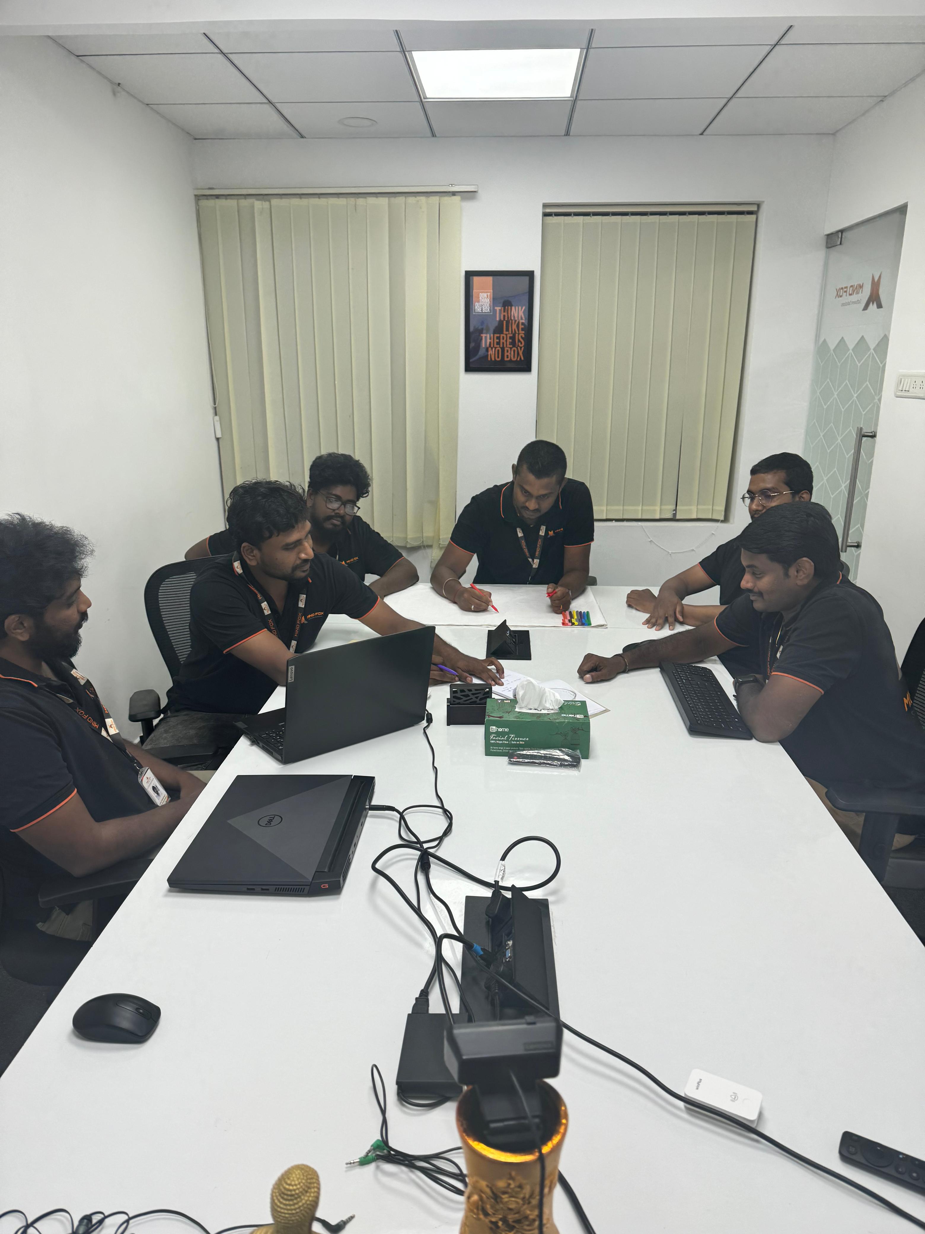 Team meeting and brainstorming