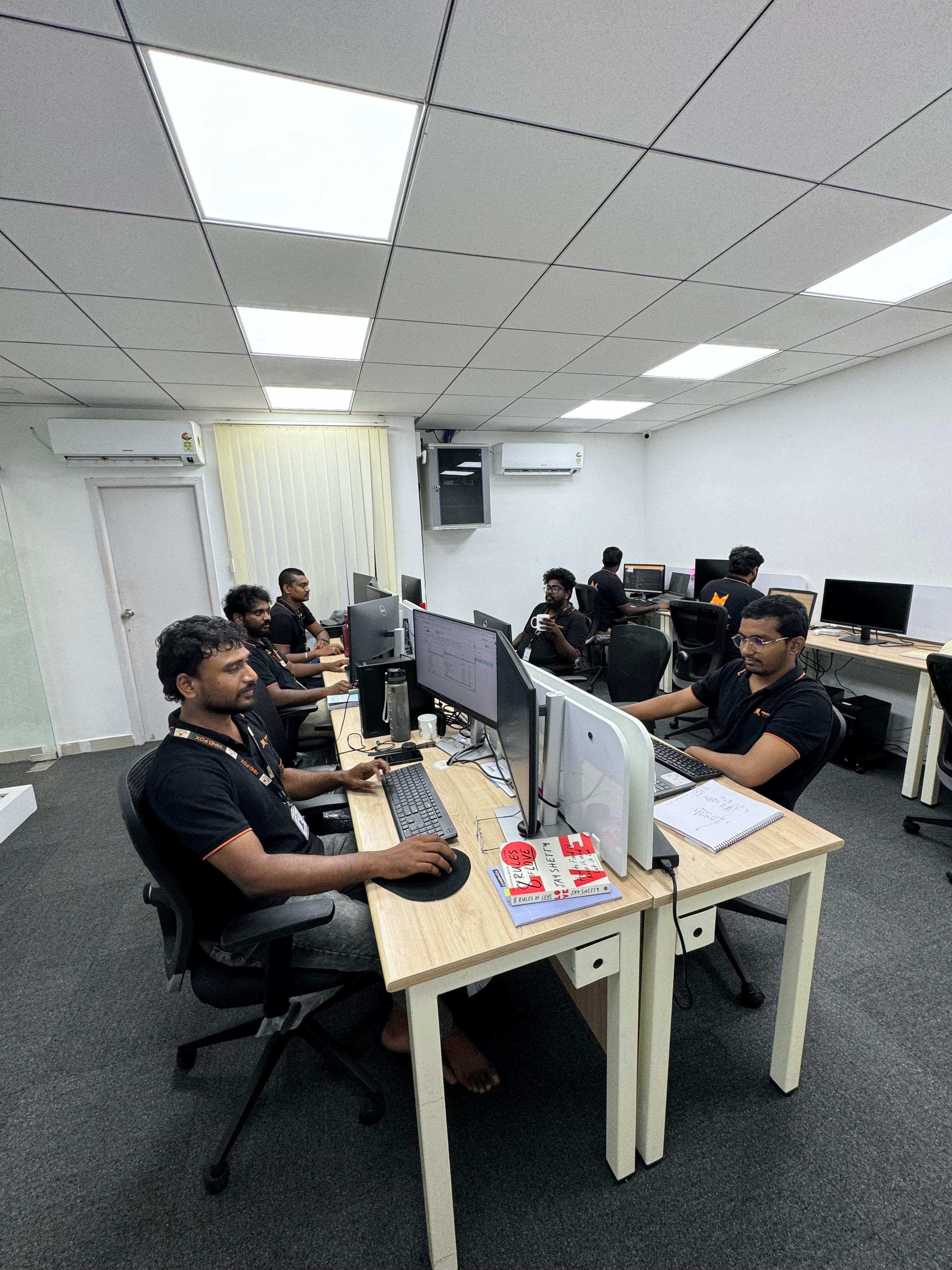 Team at work in office